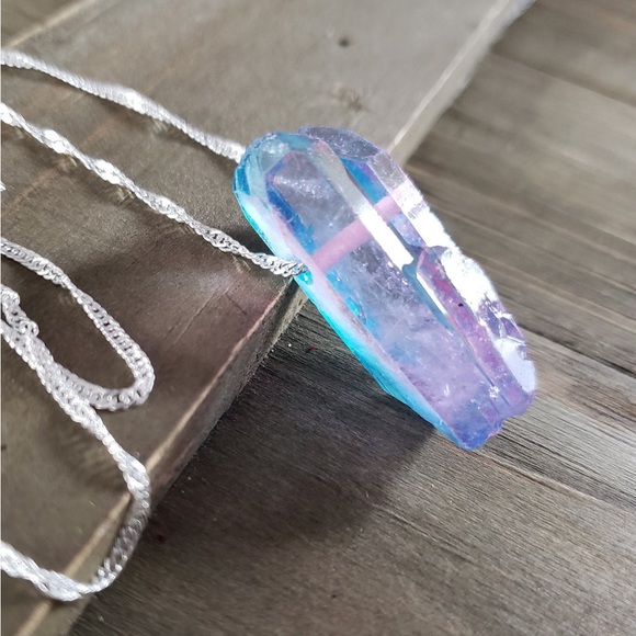 Fairy dust quartz necklace - Picture 3 of 8